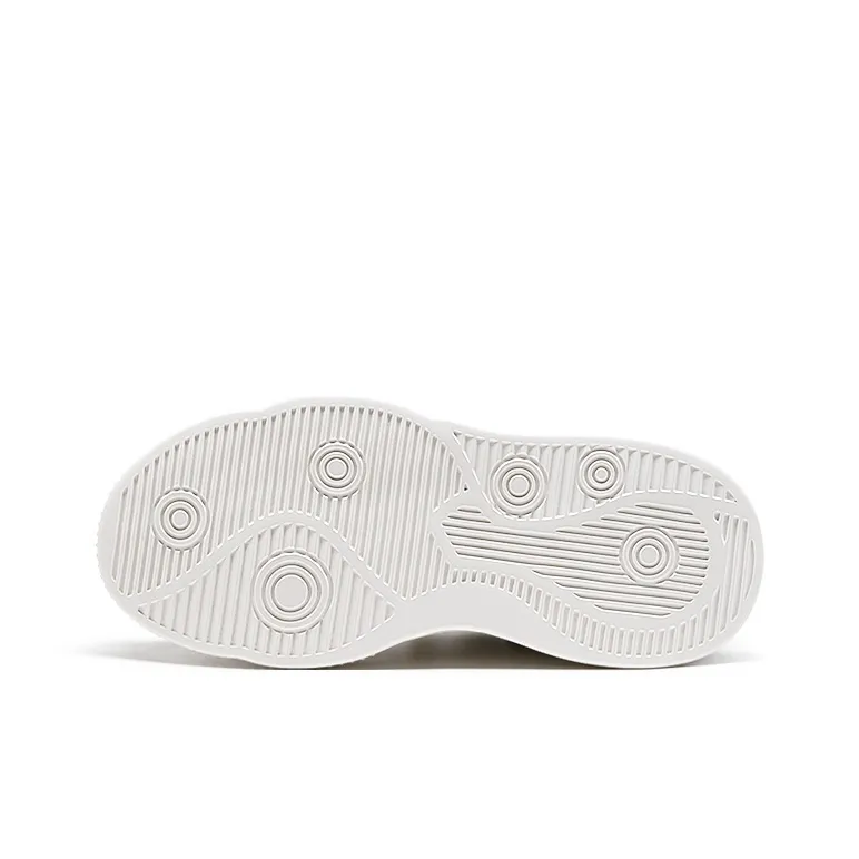 RHYTHM OF JOY Low Top Skateboard Shoes Men's White Black-4