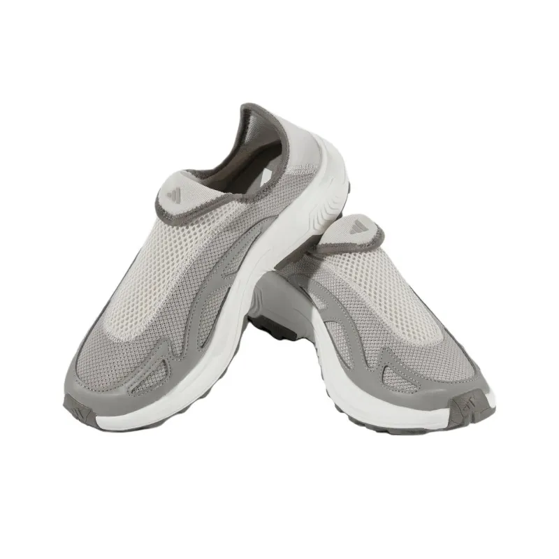 Adidas FC WALKER E Anti Slip Wear Resistant Low Top Casual Running Shoes Unisex Gray White-3