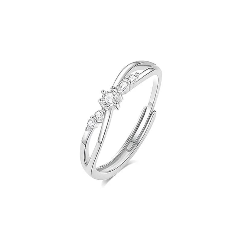 BLANK IN BLANK S999 Fine Silver Rings Unisex-9