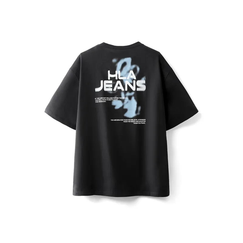 HLA JEANS T Shirt Men's Black 1 0-1