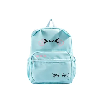SUN EARTH &U Nylon Fabric Backpack Women's Blue