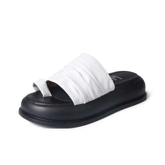 Su Yanjiao Rubber Foam Outsole Quiet Slip Resistant Cushioning Slide Slippers Women's-6
