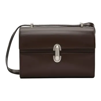SAVETTE Calfskin Shoulder Bag Women's Brown