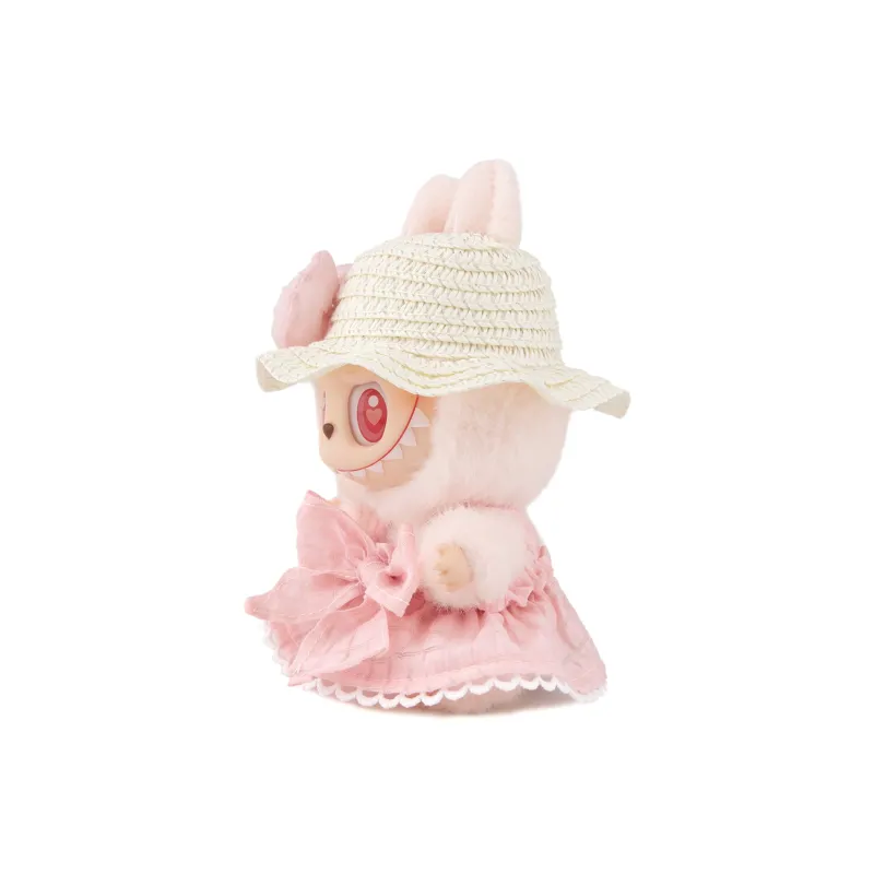 [Modified Doll] POP MART Labubu THEMONSTERS Sitting Party Collection, Vinyl 2.0 Puffy Skirt Bowknot Hang Tag Box 15cm-1