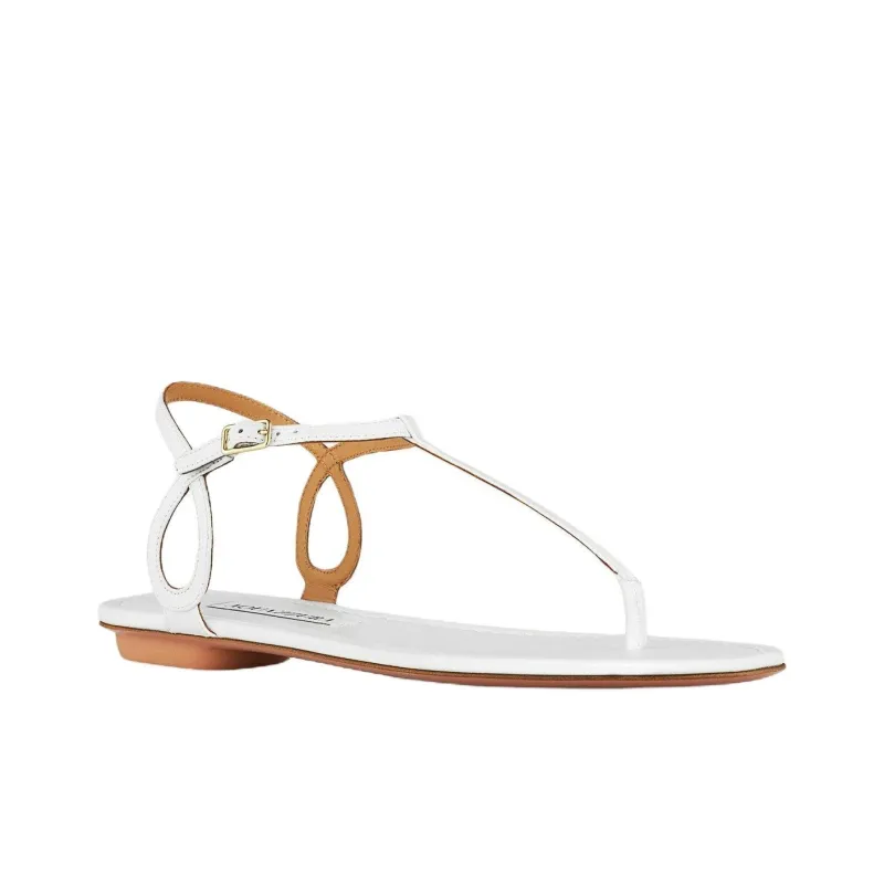 AQUAZZURA Almost Bare Strap Sandals Women's White-1