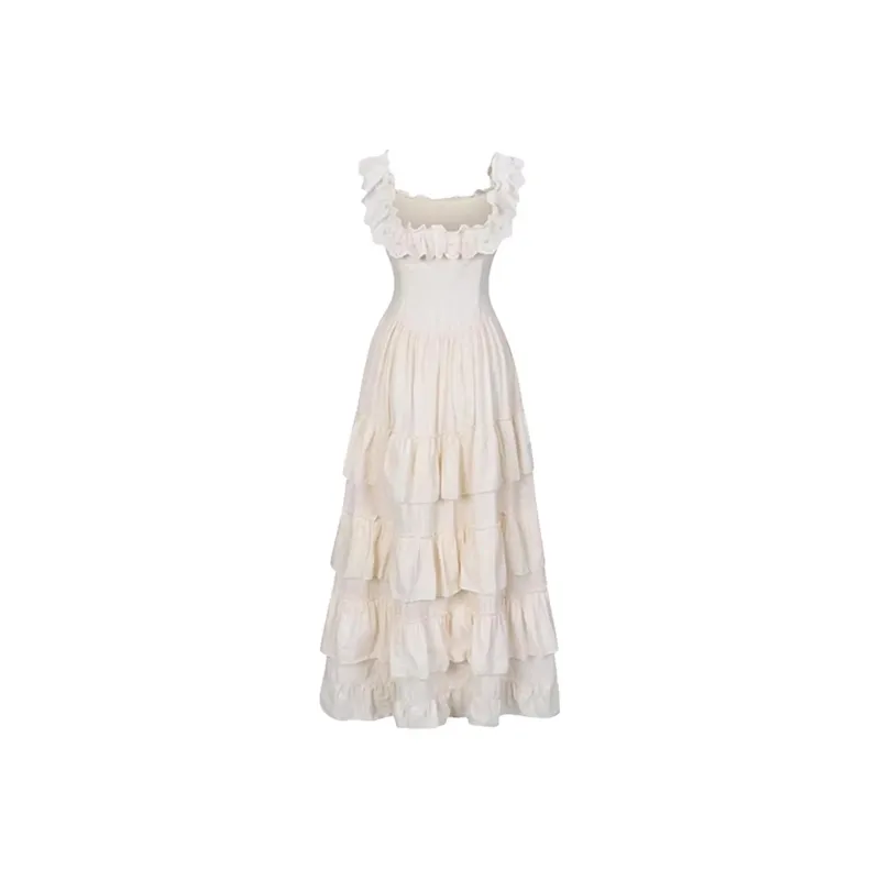 COVER TIME Slip Dresses Women's Apricot-1