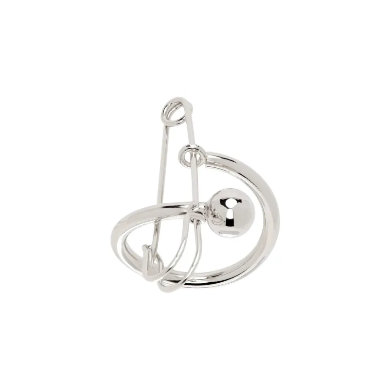 JUSTINE CLENQUET Palladium Plated Brass Metal Rings Unisex Silver-0