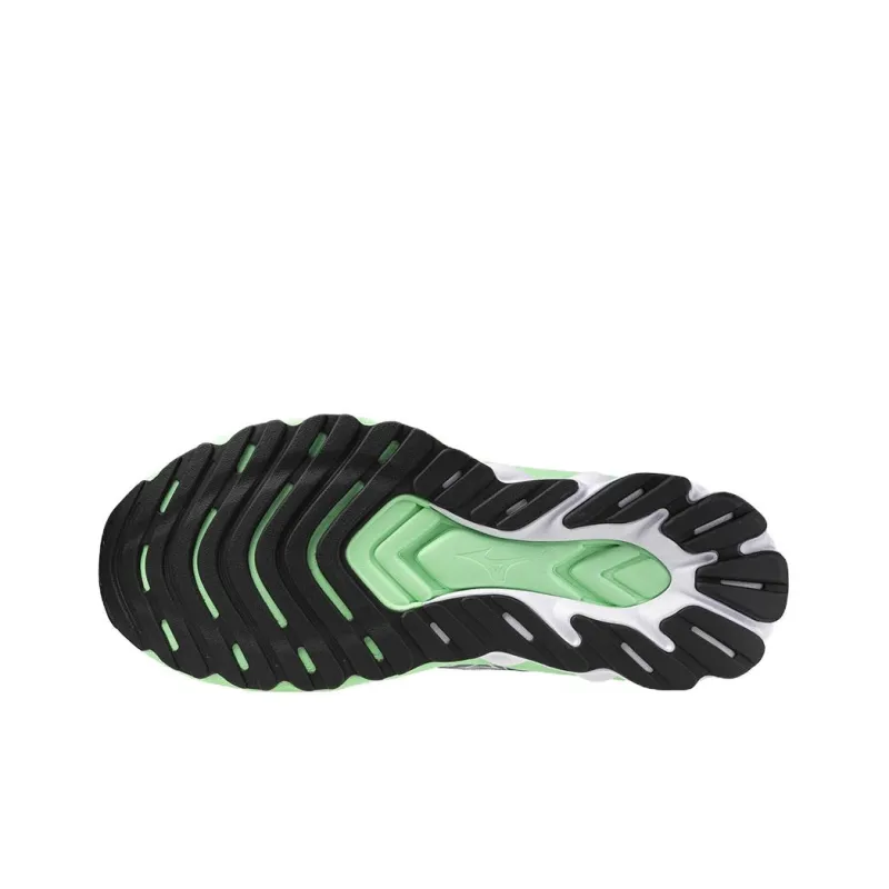Mizuno WAVE SKYRISE 6 Cushioning, Slip Resistant, And Breathable Low Top Running Shoes Men's Gray Green Blue-4