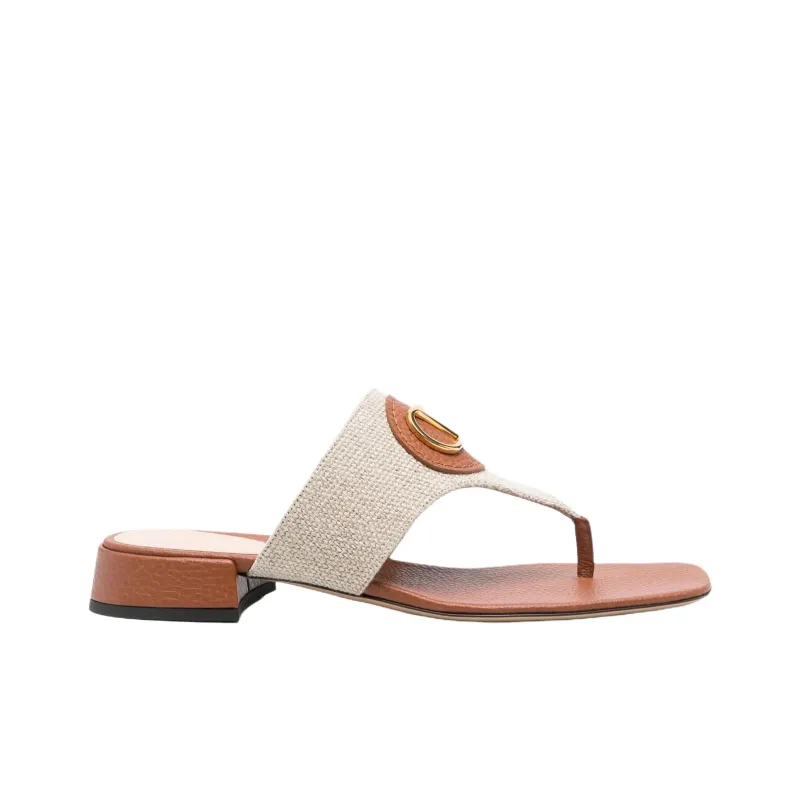 Valentino GARAVANI Flip Flops Women's Beige Brown-1