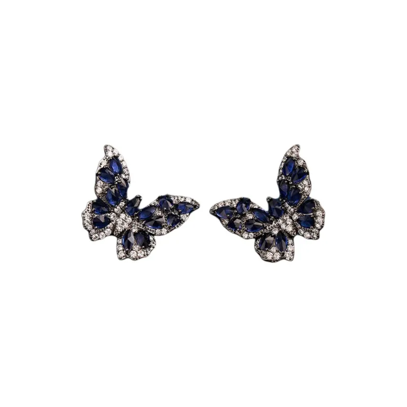 VIOLET Synthetic Cubic Zirconia Stud Earrings Women's-4