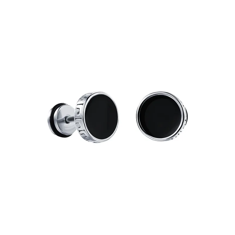High Quality Titanium Steel Accessory Fashion Stud Earrings Unisex-3
