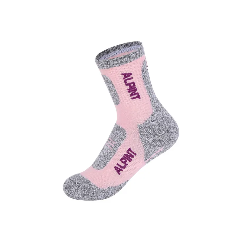 ALPINT MOUNTAIN Sports Socks Women's 1 Pack Pink-1