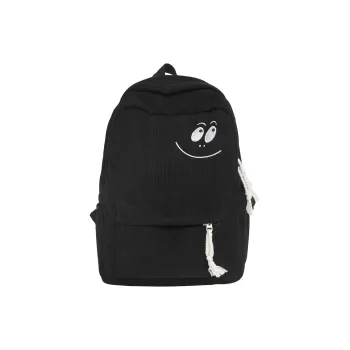 Dusen Kangaroo Corduroy Backpack Women's Black/White/Dark Brown/Green