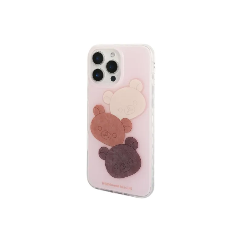 Sopi Acrylic Material Three Bear Avatars Phone Cases Compatible With IPhone 16/15 Pro Max/Apple 13/14 Pro/Max-2