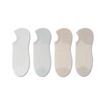 AUGUST No Show Socks Women's 4 Pack