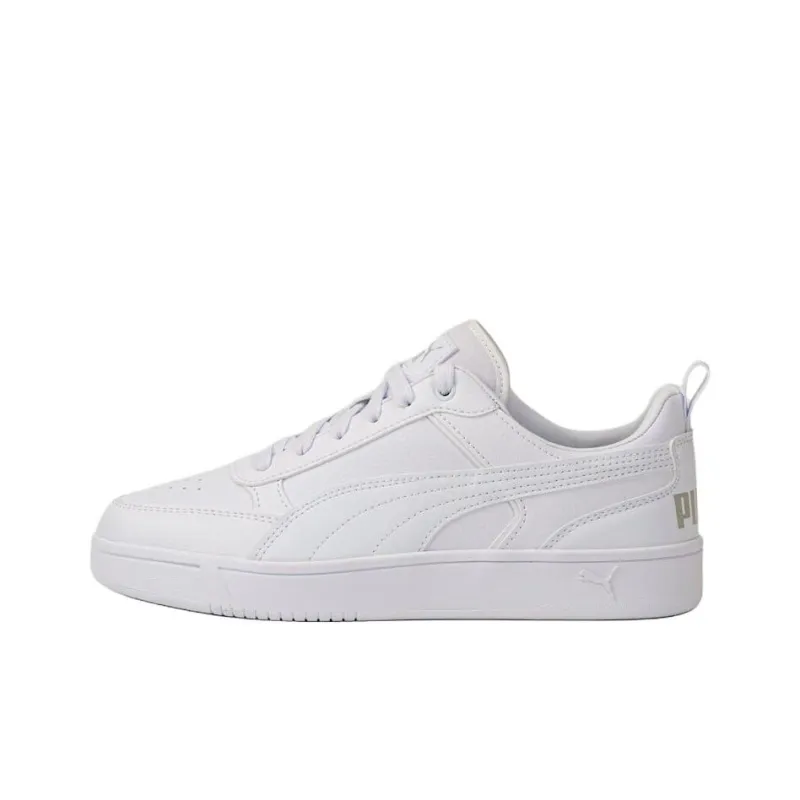PUMA DRIBBLE Anti Slip Wear Resistant Low Top Skateboard Shoes Unisex White-0