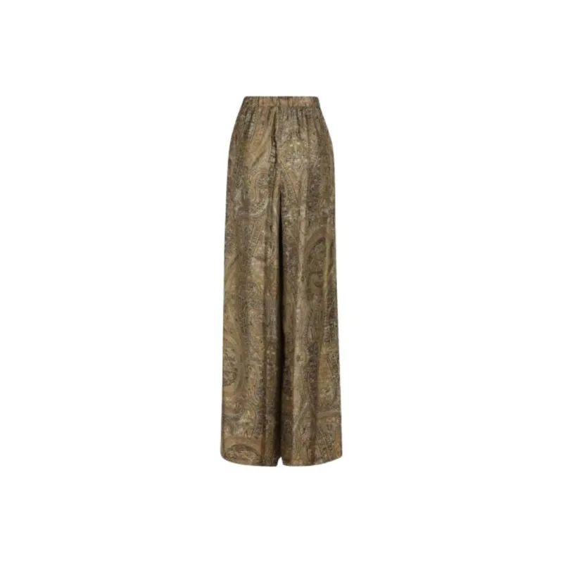 MaxMara Patterned Wide Leg Trousers-1