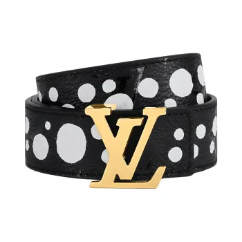 LOUIS VUITTON X Yayoi Kusama Lv Initiales 30mm Reversible Infinity Dots Belt