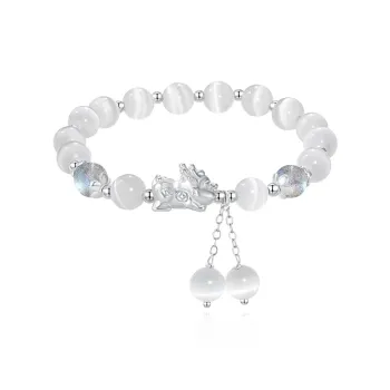 HELA DE HAI Glass Cat Eye Bracelets Unisex