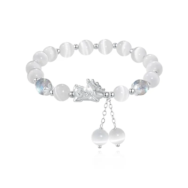 HELA DE HAI Glass Cat Eye Bracelets Unisex-0