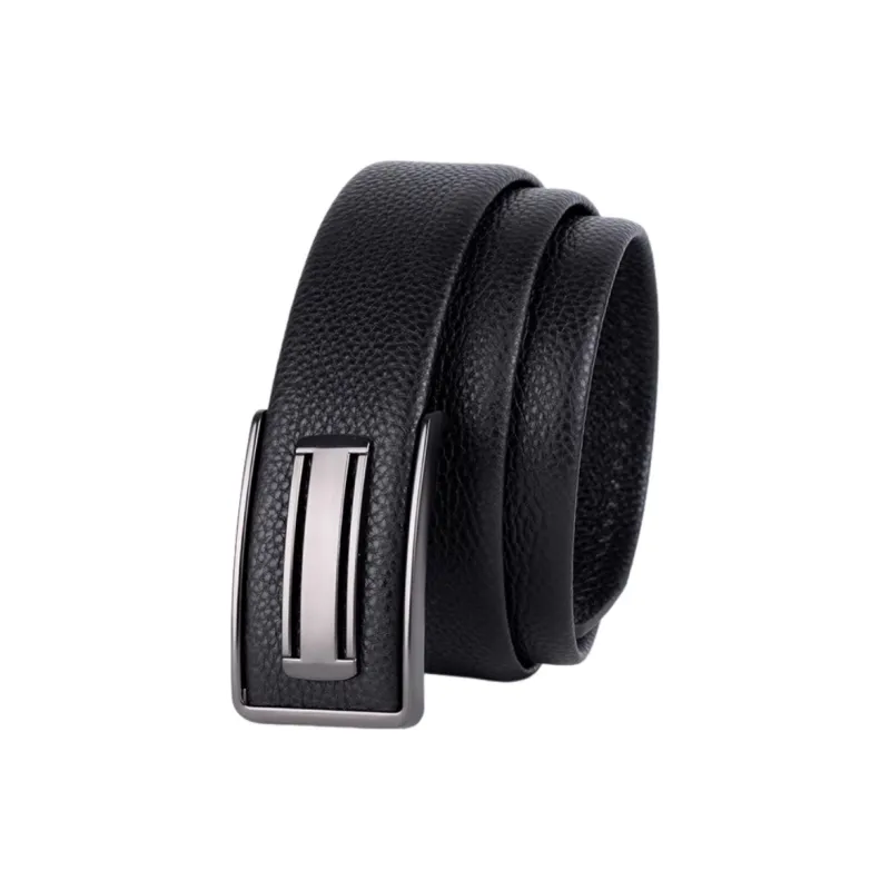 ROSEROOEN Top Grain Cow Leather Belts Men's Black 3.5cm-3