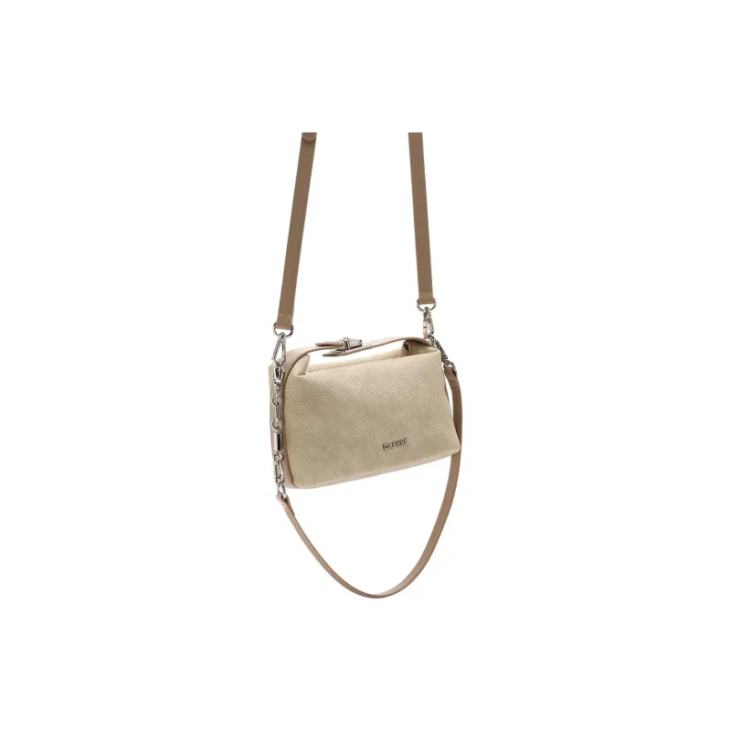 DAPHNE PU, Textile Mixture Shoulder Bag Women's Apricot-4