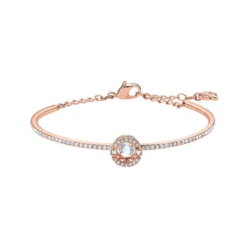 Swarovski Artificial Crystal Bangles Women's Rose Gold Tone Plated