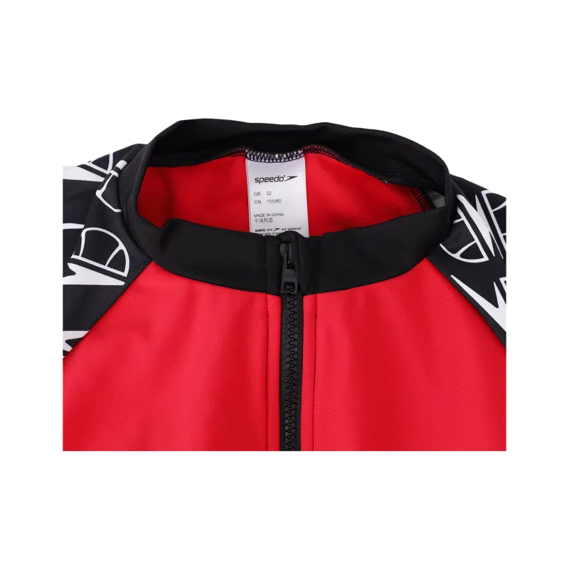 Ellesse X Speedo One Piece Swimsuits Women's Red White Black Multicolor-3