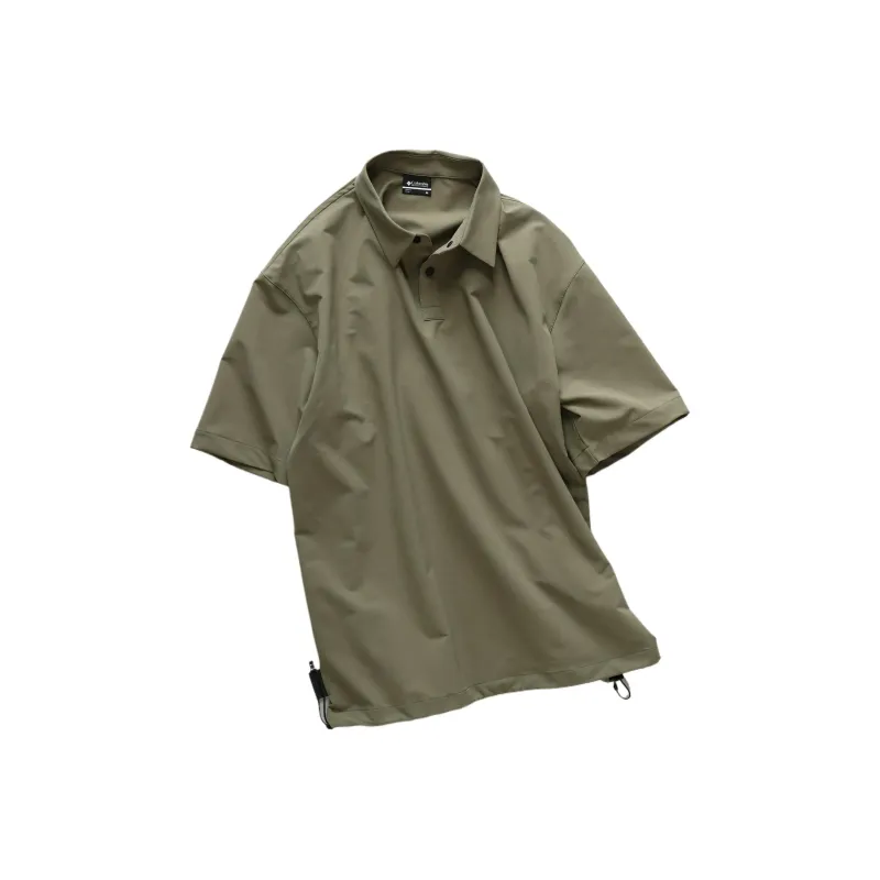 Columbia Polo Shirt Men's Stone Green-2