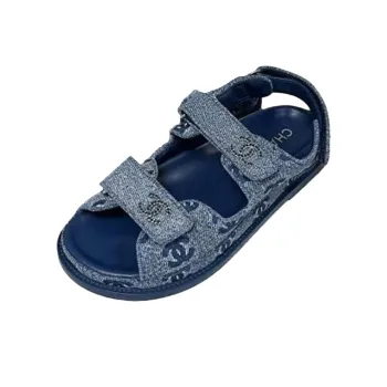 CHANEL 25S Beach Sandals Women's Blue