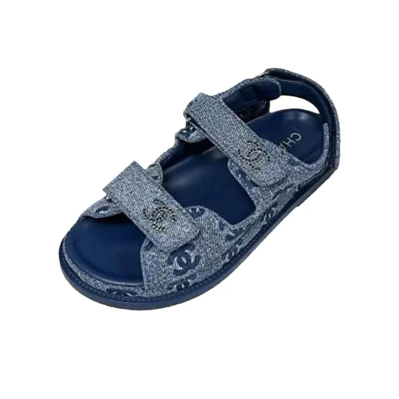 CHANEL 25S Beach Sandals Women's Blue-0