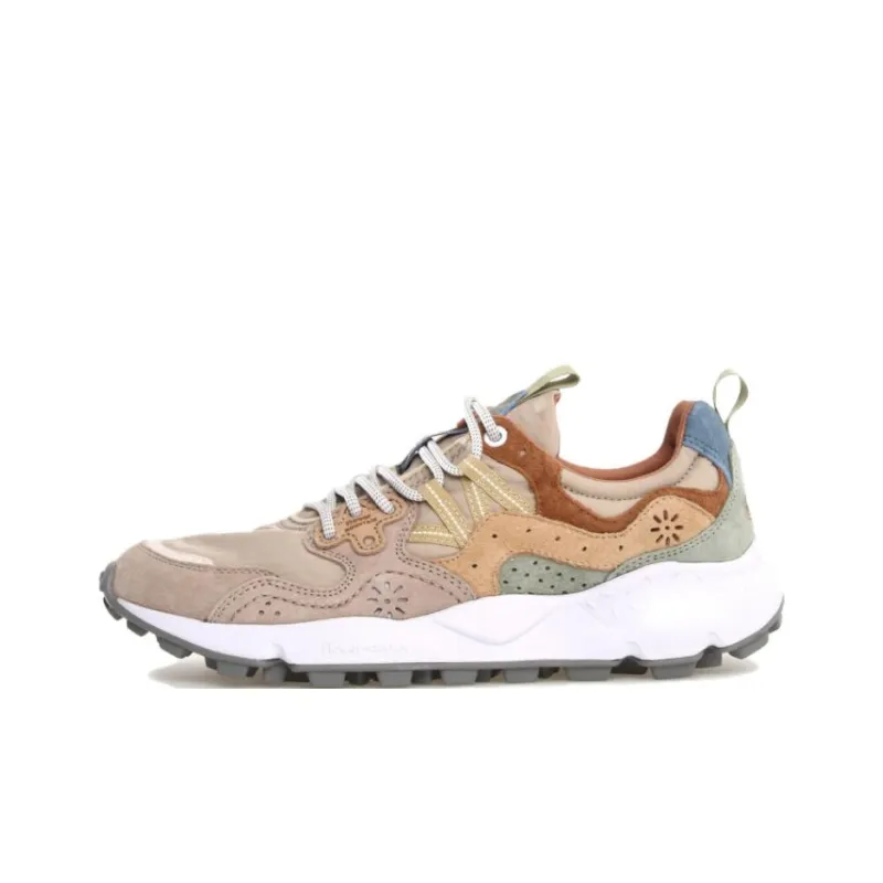 FLOWER MOUNTAIN Uomo Yamano 3 Low Top Casual Shoes Men's Beige Brown-0