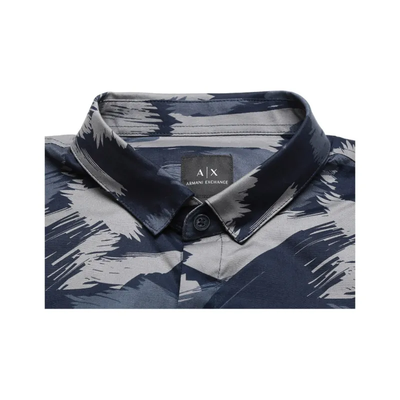 ARMANI EXCHANGEAE SS22 Shirt Men's Navy-6