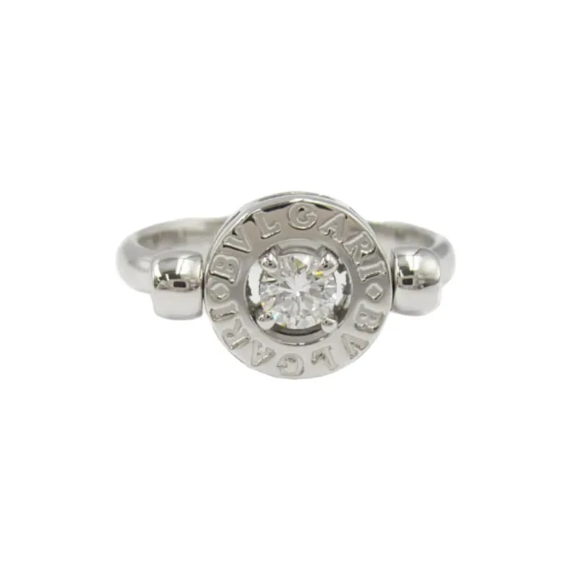 BVLGARI Diamond 18K White Gold Rings Women's Silver-0