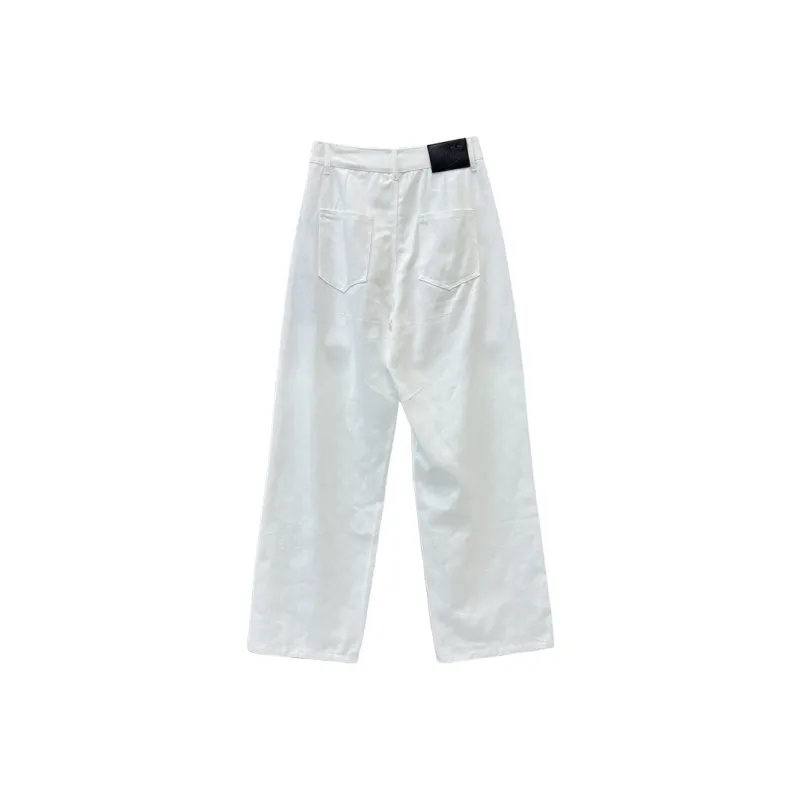 Icicofficial Jeans Women's White-1