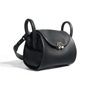 H YXIANG Top Grain Cow Leather Pillow Bag, One Shoulder Handbag Women's Multicolor