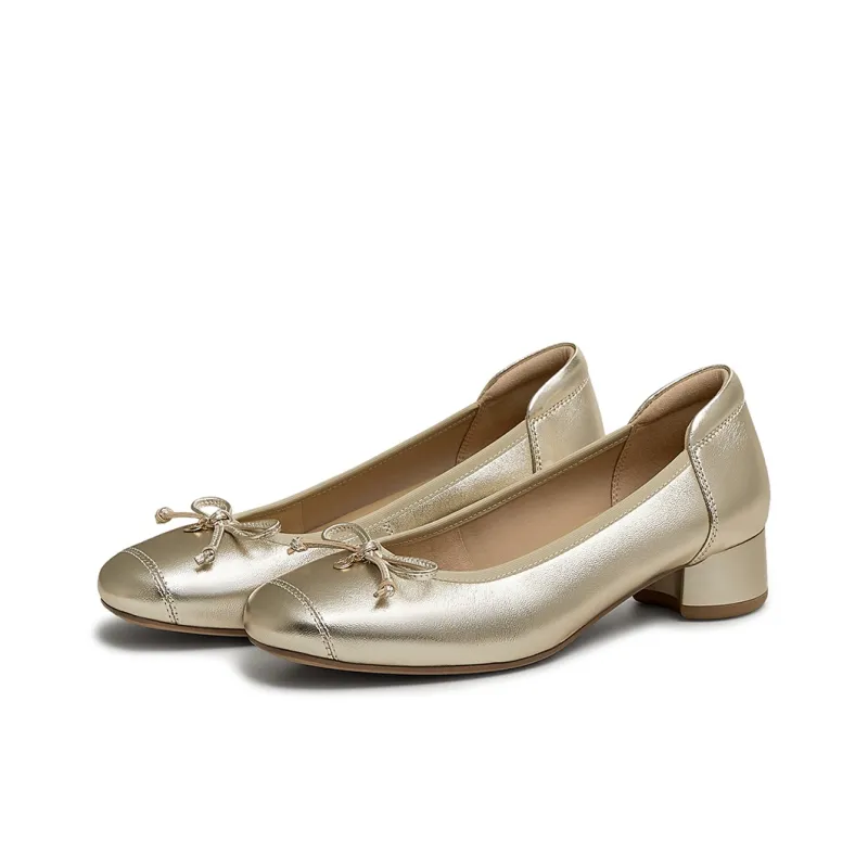 PT'SON Chunky Heel High Heels Women's-7