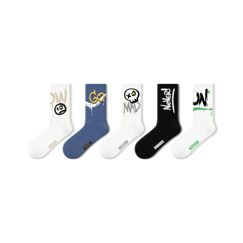Primeet Mid Calf Socks Men's 5 Pack-6
