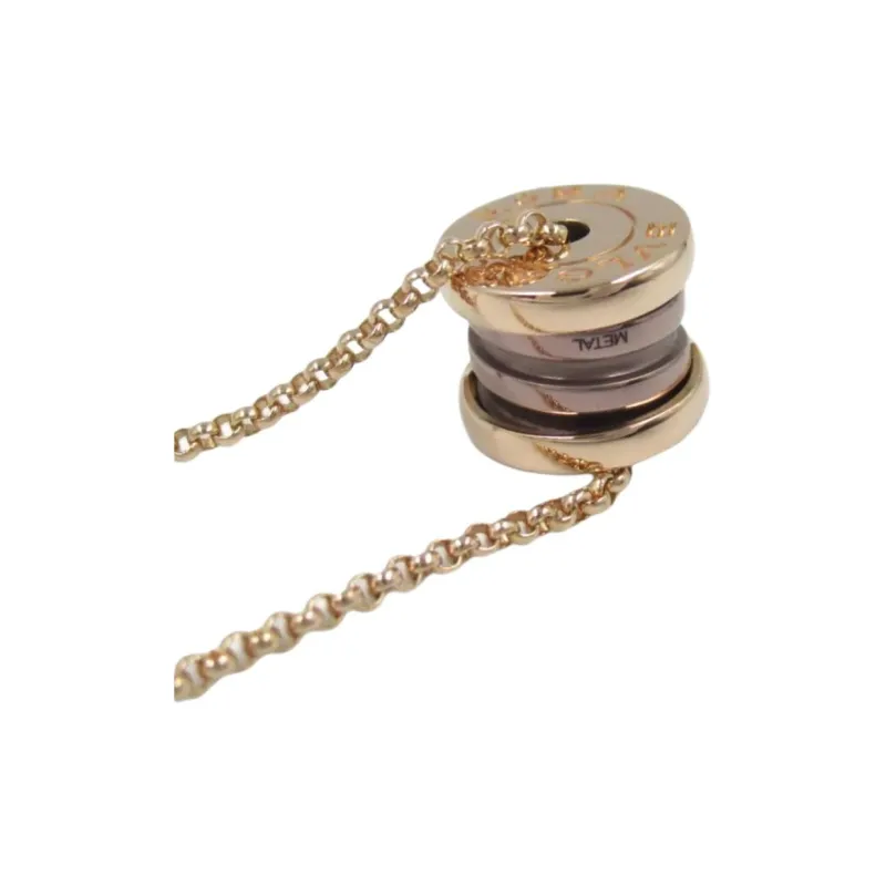 BVLGARI 2010s 18K Rose Gold B Zero1 Necklace-2