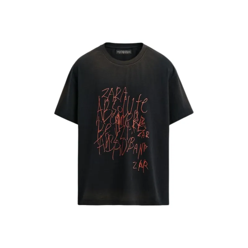 ZARA x ANDERSSON BELL ANDERSSON BELL Collaboration SS25 T Shirt Men's Black-0