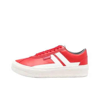 Lanvin Low Top Skateboard Shoes Men's Red