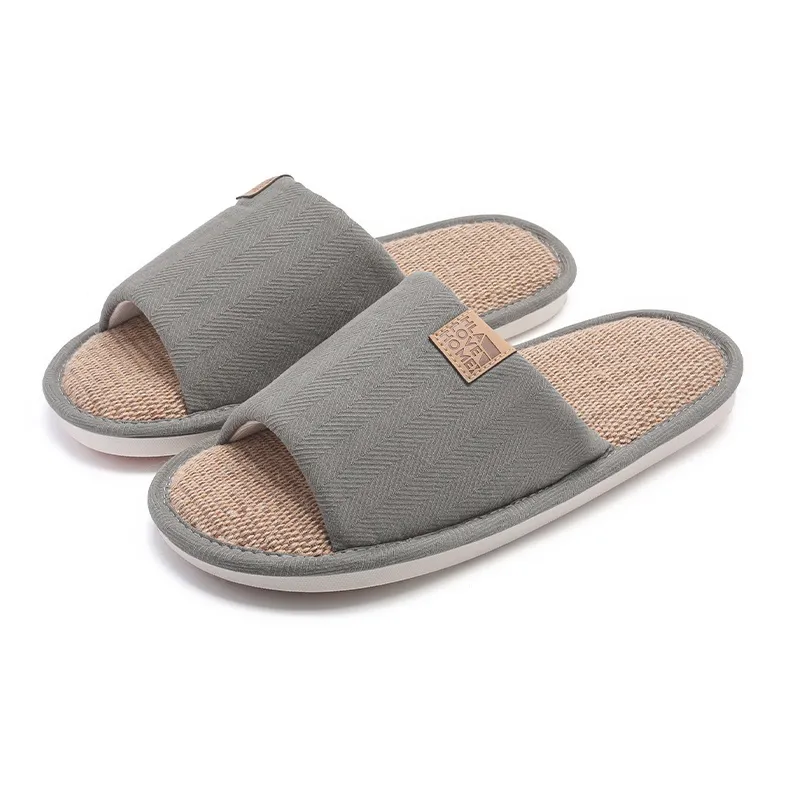 HLA All Season Soft Sole Home Slip Resistant Quiet Indoor Slippers Couple's-5