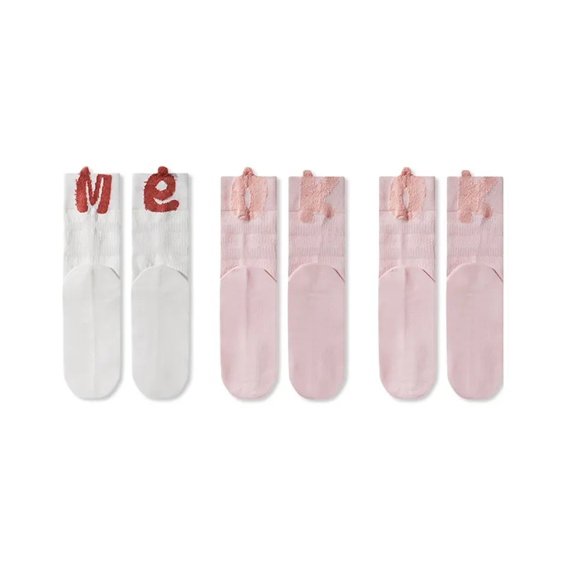 JIAZINI Mid Calf Socks Women's 3 Pack-10