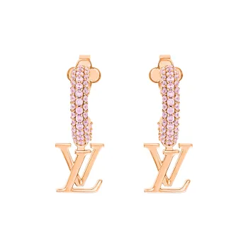 LOUIS VUITTON Metal Earrings Women's Rose Gold