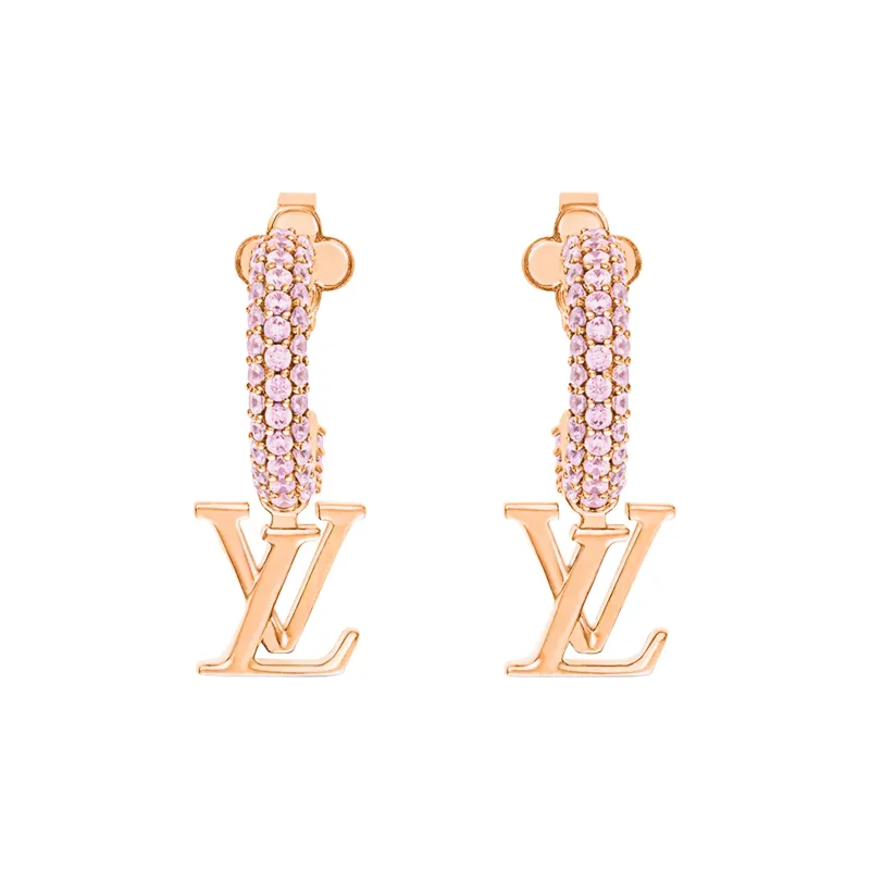 LOUIS VUITTON Metal Earrings Women's Rose Gold-0