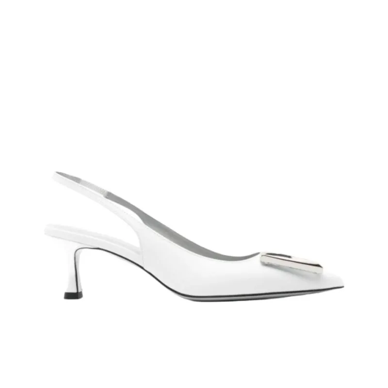 Roberto Festa Medina Slim Heel High Heels 5cm Women's White-1