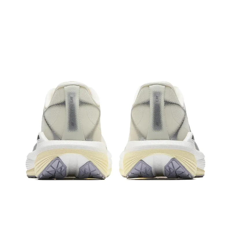 Anta Light Breeze Slip Resistant And Breathable Low Top Casual Running Shoes Women's Beige-4