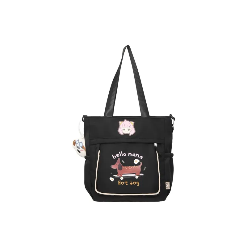 XIANGSU Nylon Tote Bag, Shoulder Bag Unisex Blue/White/Pink/Khaki/Black-16