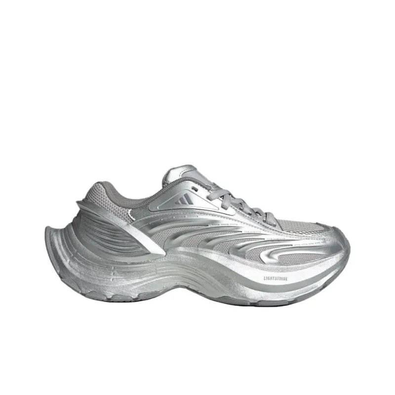 Adidas FOS Collection Anti Slip Wear Resistant Low Top Running Shoes Unisex Gray-1