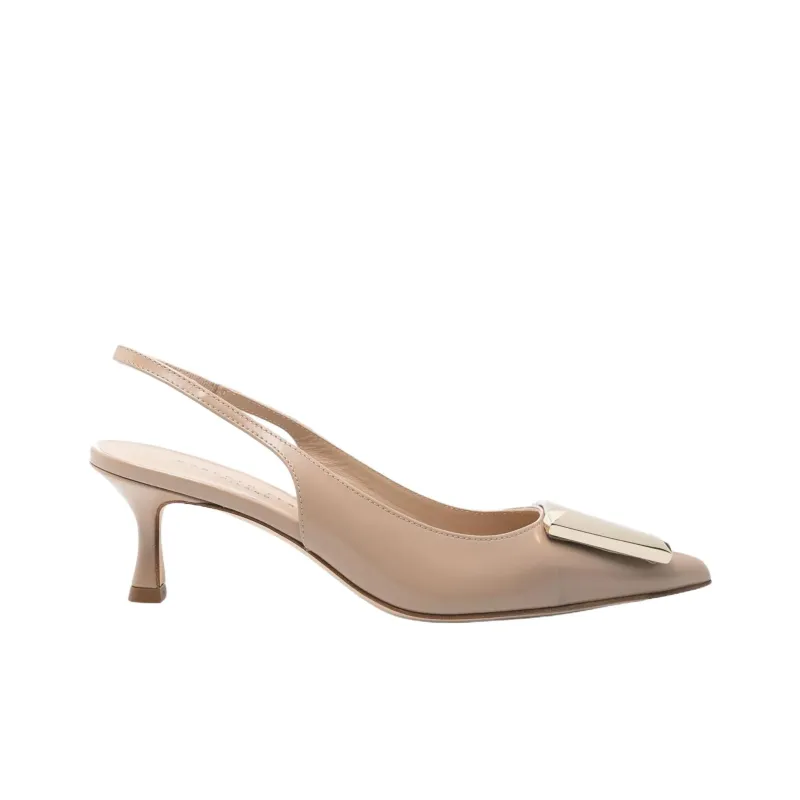 Roberto Festa Medina Slim Heel High Heels 5cm Women's Beige-1